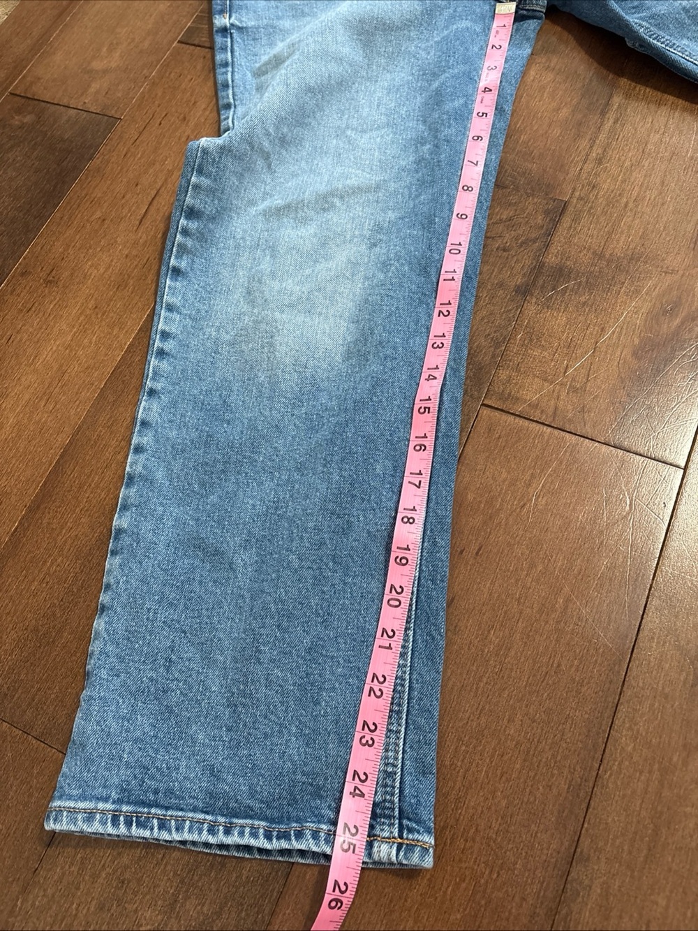 Old Navy High-Waisted Slim Wide-Leg Jeans Womens 8 552771 Cropped 25" Inseam - Picture 12 of 13